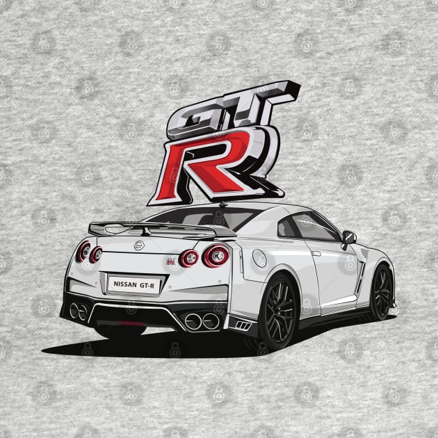 White GT-R by aimey